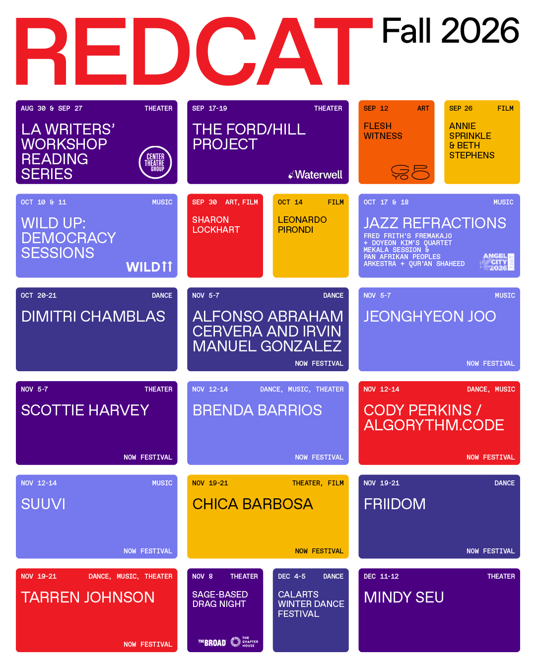 Fall 26 Season lineup