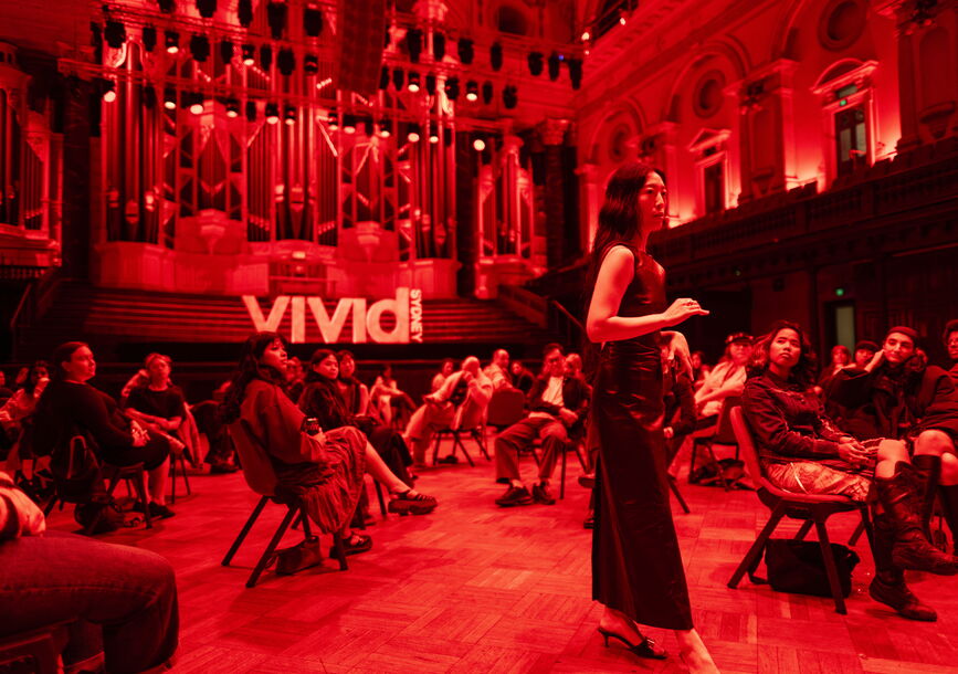 Mindy Seu in Vivid Sydney Photo by Paul McMillan