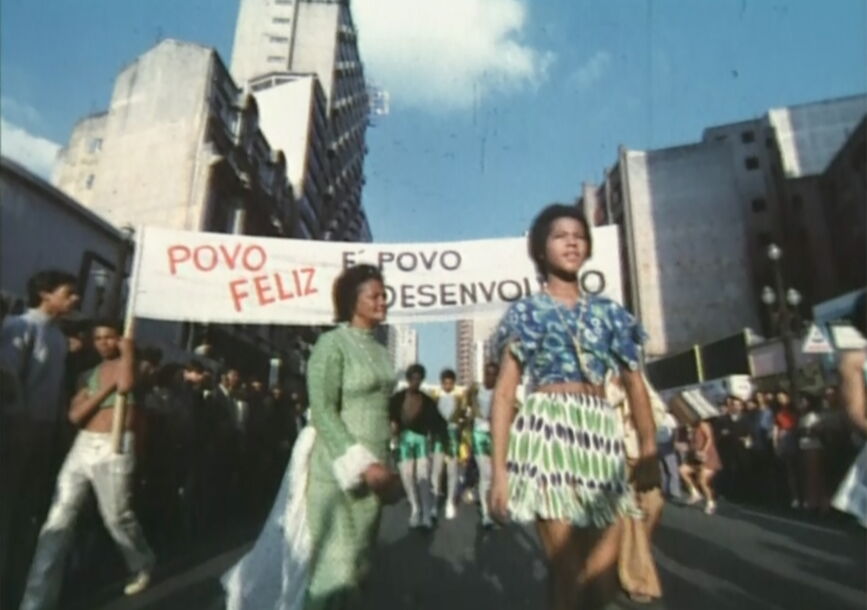 people marching