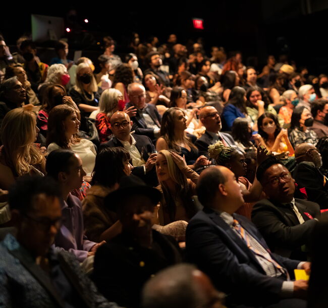 Audience watching a performance