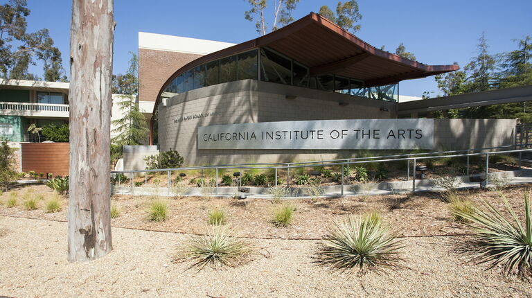 exterior shot of calarts campus