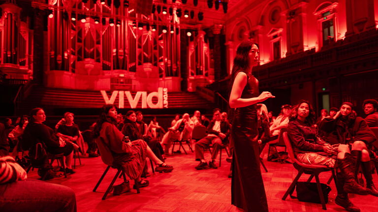 Mindy Seu in Vivid Sydney Photo by Paul McMillan