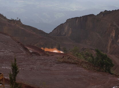 A mountain landscape.