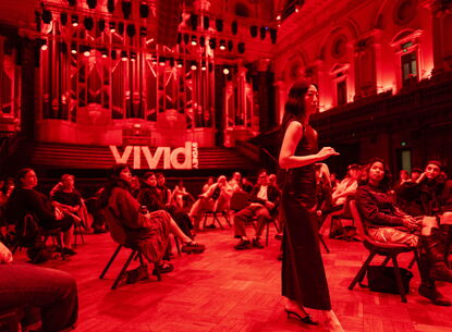 Mindy Seu in Vivid Sydney Photo by Paul McMillan