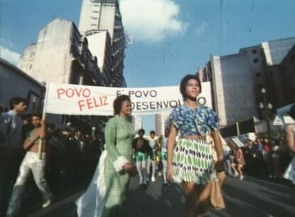 people marching