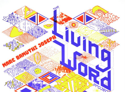 graphic poster that says "Living Word"
